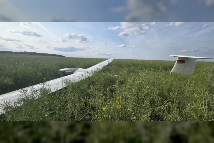 Ruhner Berge: Segelflugzeug notgelandet