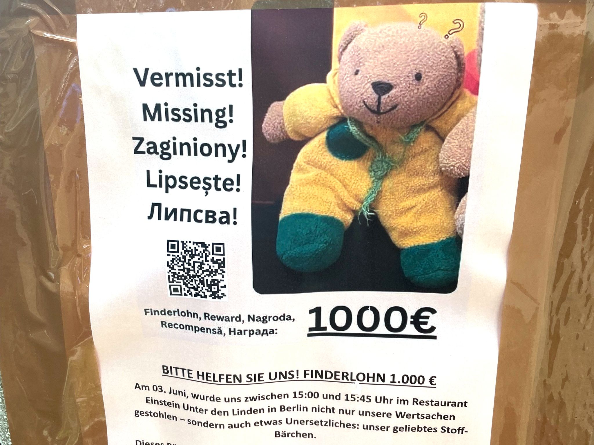 Nach gemeinem Teddy-Diebstahl: Leute bieten Ersatzbären an