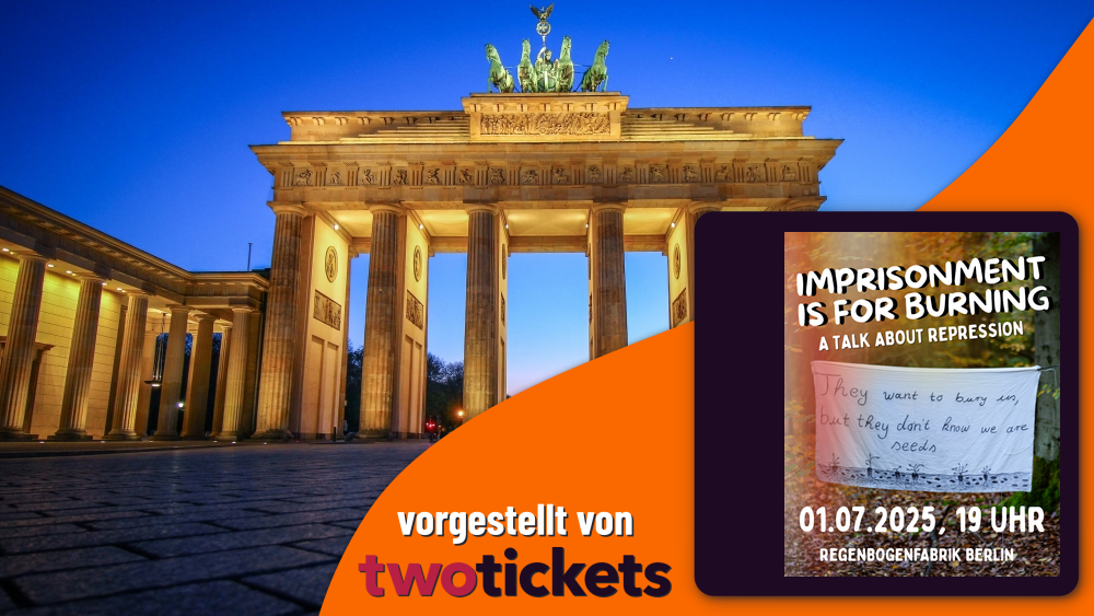 Indoor in Berlin am 01.07.25: „Gefängnis ist zum Verbrennen“