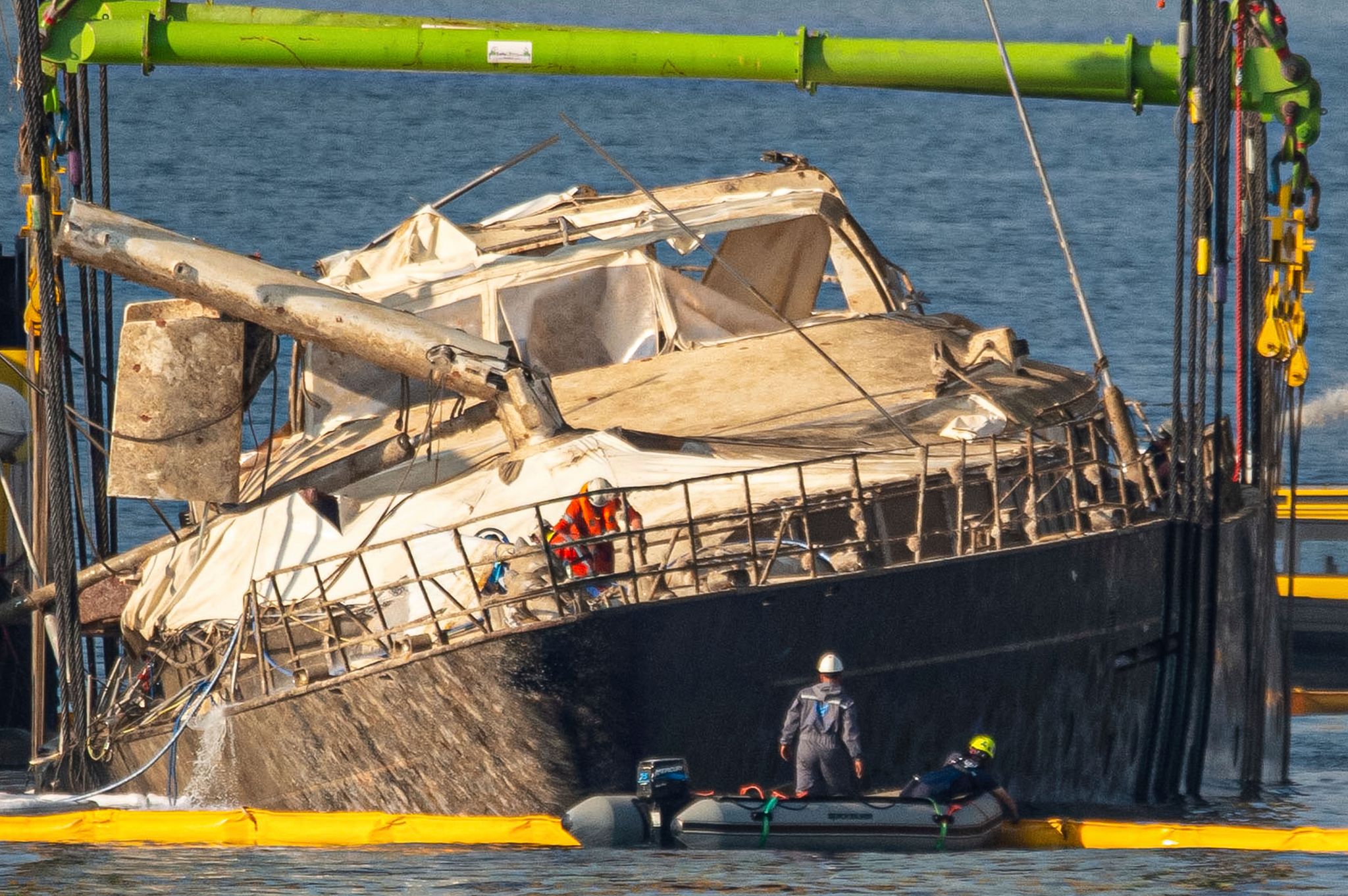 Wrack der Superjacht 
