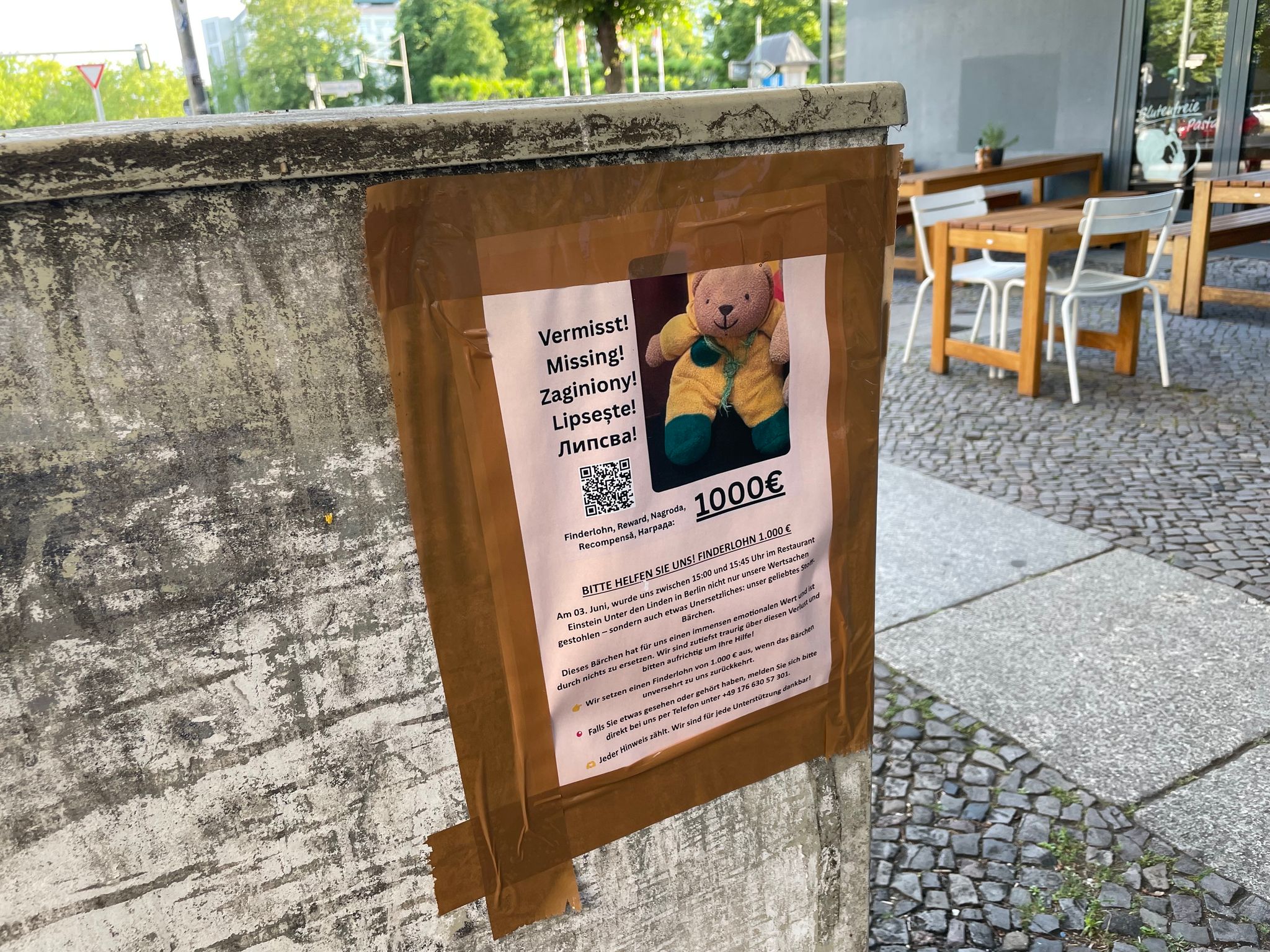 Nach Teddybär-Diebstahl in Berlin noch keine heiße Spur