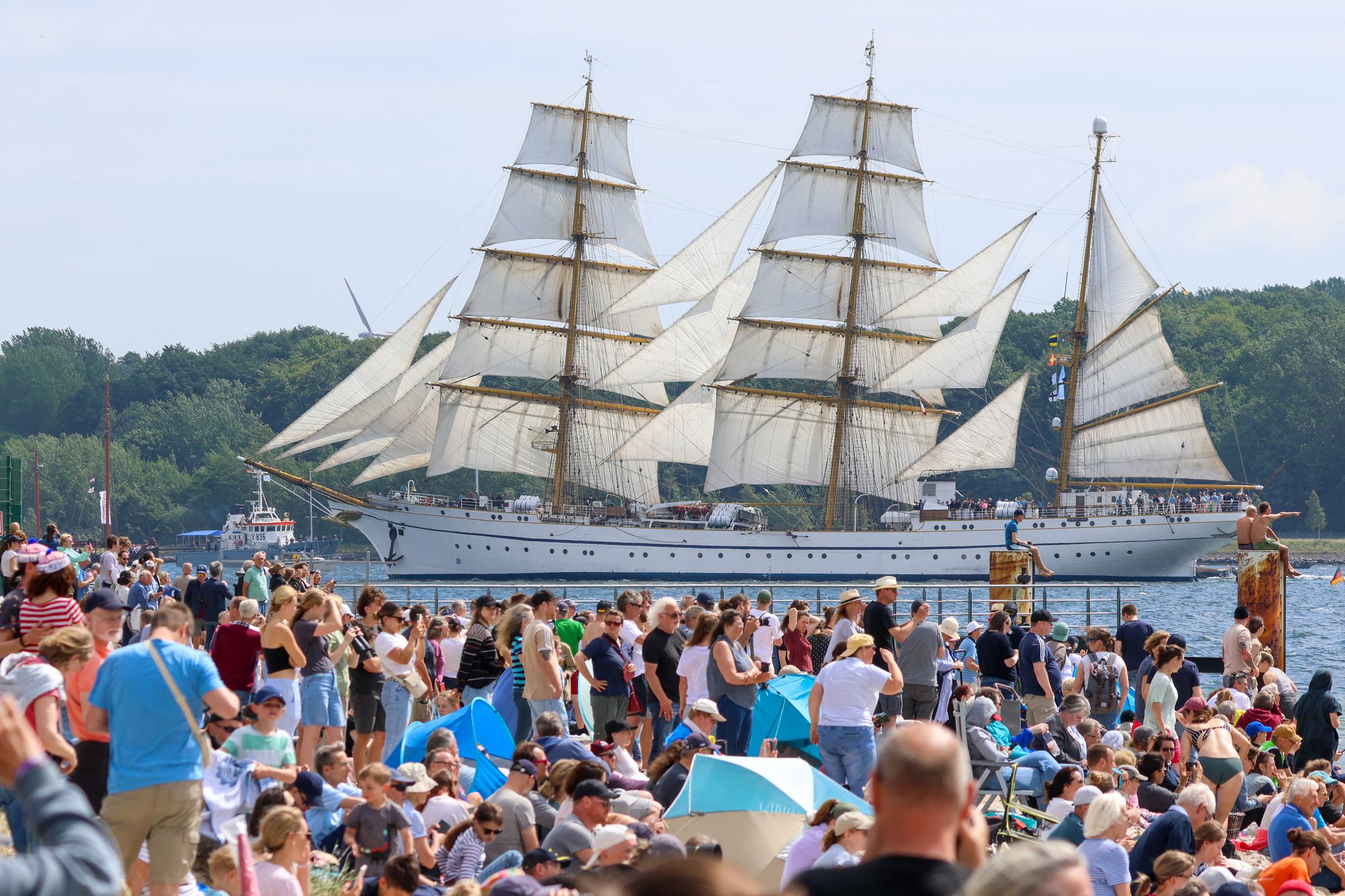 Rekord bei Windjammer-Segelparade zur Kieler Woche