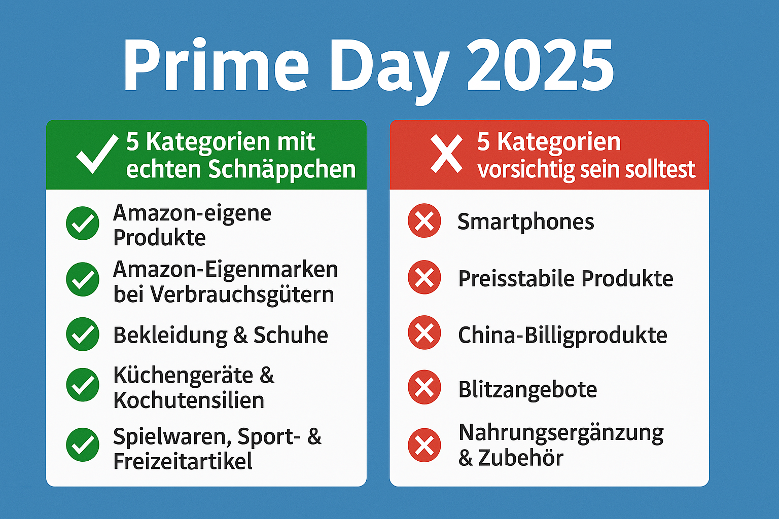 Prime Day 2025 – 5 Kategorien, die sich lohnen (und 5, die du besser meiden solltest)