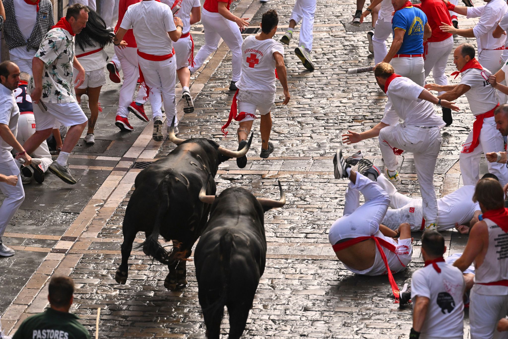 Mehrere Verletzte bei erster Stierhatz in Pamplona