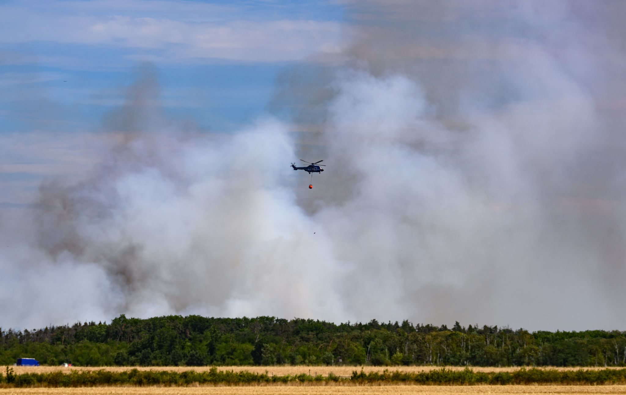 Feuer in Gohrischheide und Thüringen: Lage entspannt sich langsam