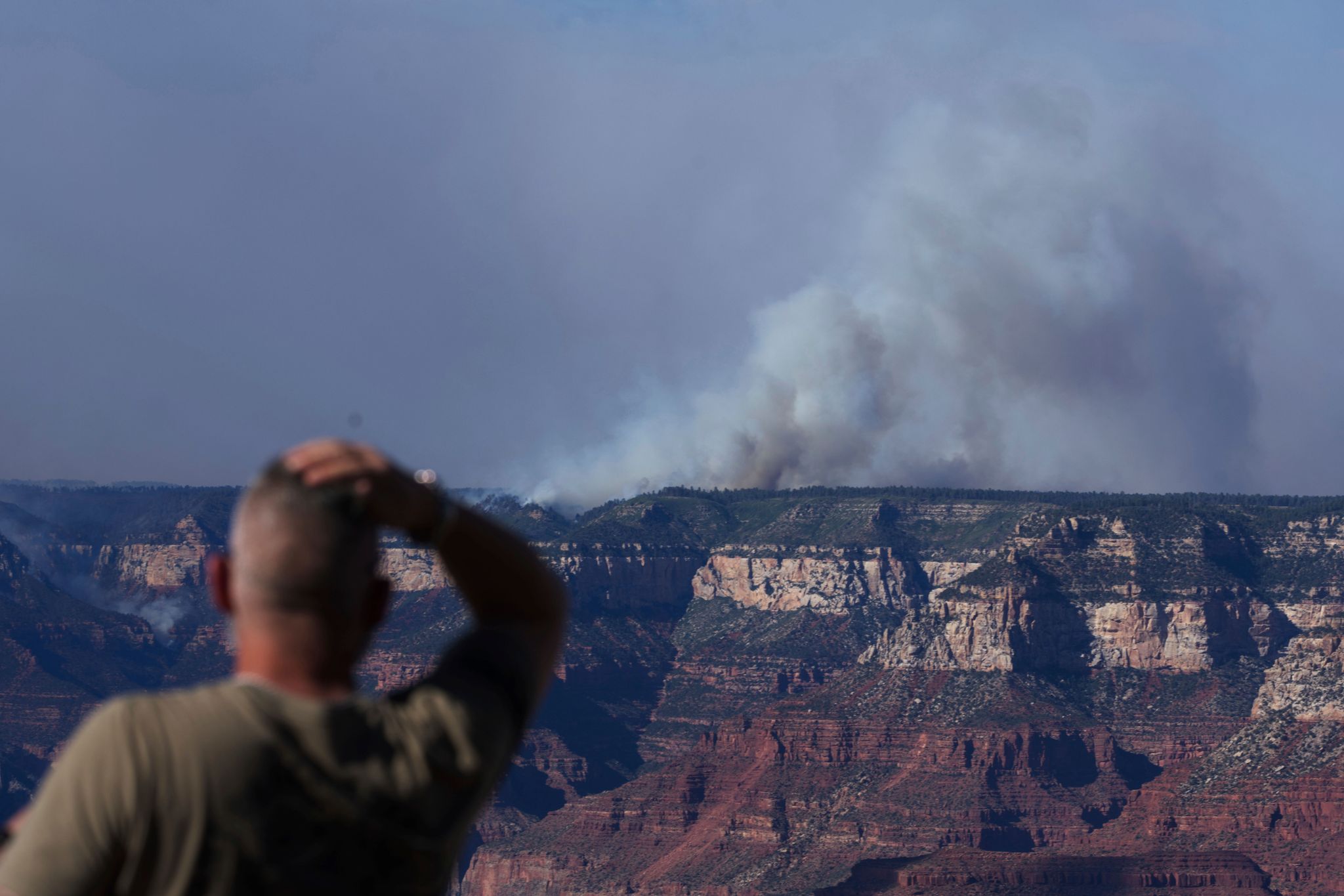 Rauchwolken über dem Grand Canyon: Feuer weitet sich aus
