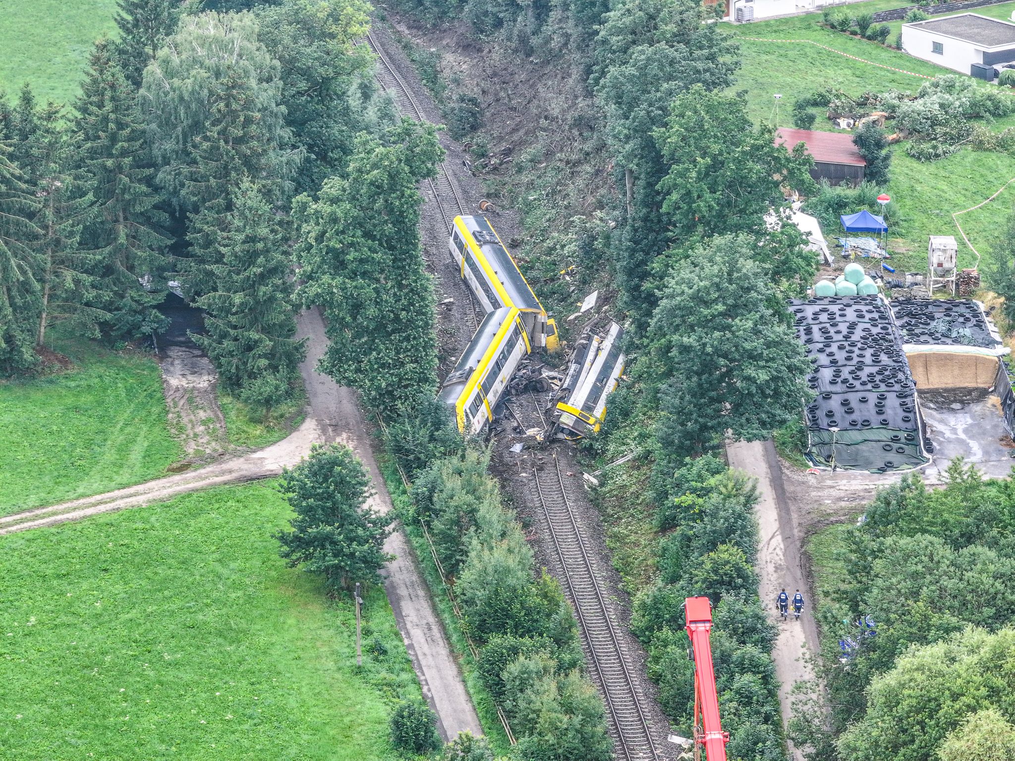Entgleister Zug in Riedlingen: Bergung voraussichtlich am Vormittag abgeschlossen