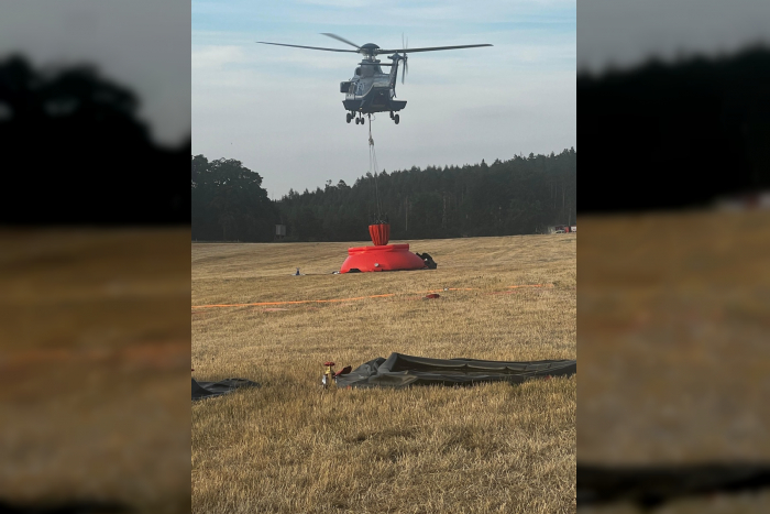 Berlin: Waldbrandbekämpfung mit Bundespolizei-Hubschraubern