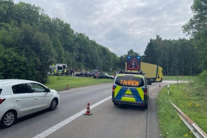 Baunatal: Verkehrskontrolle an A44
