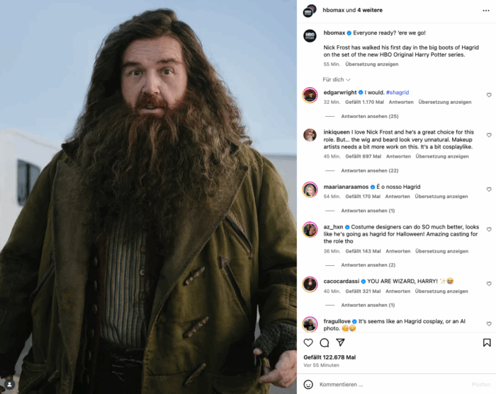 Nick Frost Hagrid