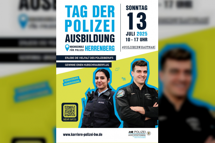 Lahr/Schwarzwald: Tag der Polizeiausbildung bei der Polizei Baden-Württemberg in Herrenberg