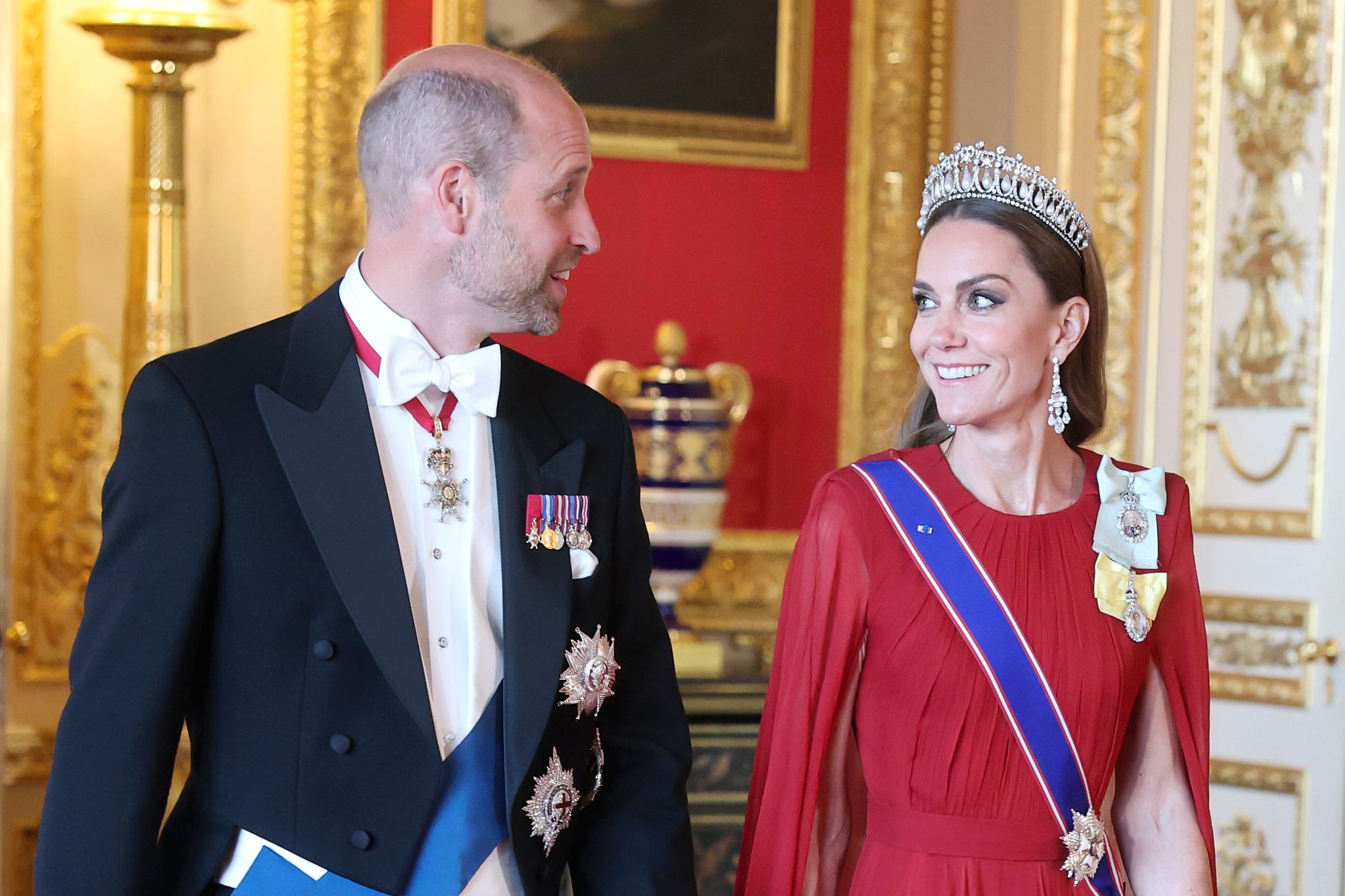 «Lady in red»: Kate der Star beim Staatsbankett