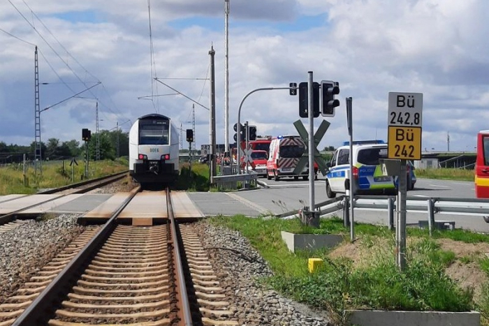 Samtens: Bahnbetriebsunfall auf Rügen