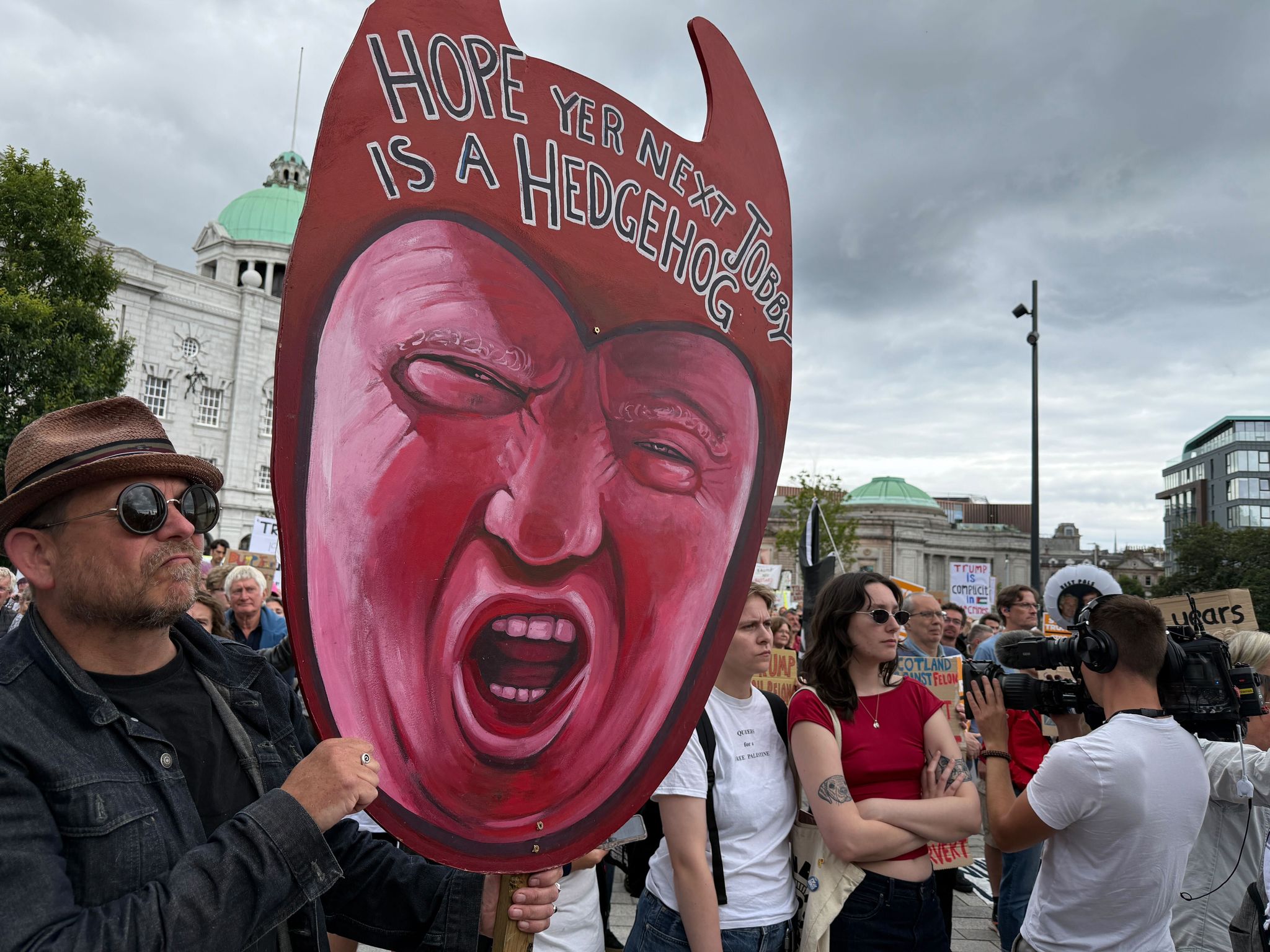«Nicht willkommen»: Proteste gegen Trump in Schottland
