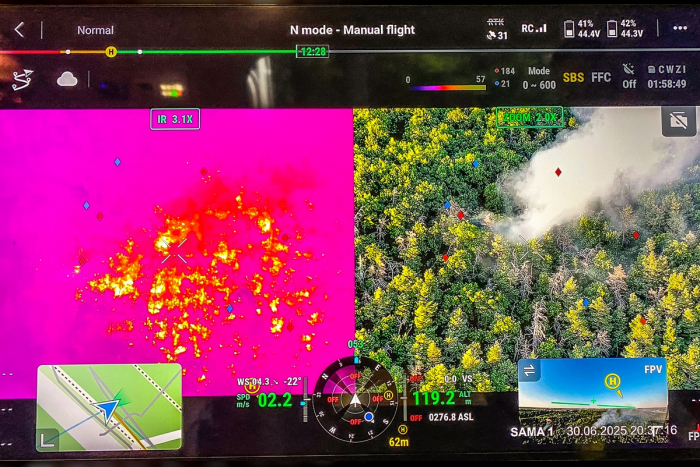 Klotzsche: Waldbrand in der Dresdner Heide