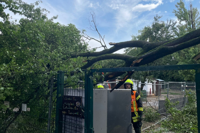 Unwetter in Hattersheim am Main fordert Feuerwehren