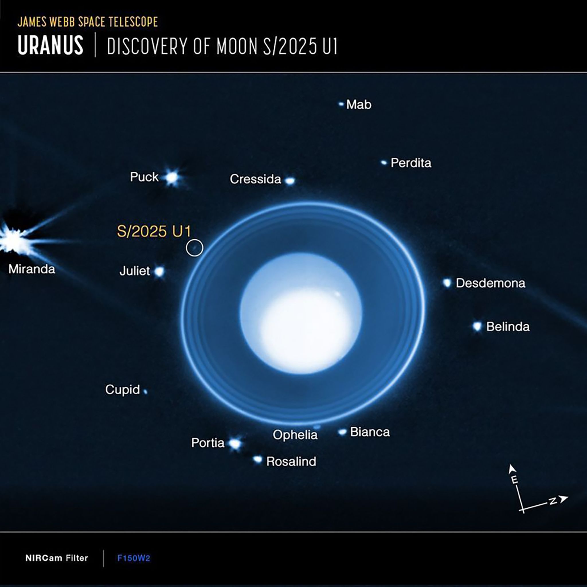 Astronomen finden neuen Uranus-Mond