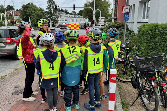 Ferienradfahrkurs der Polizei in Eutin