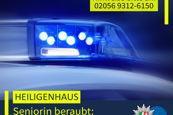Seniorin beraubt: Polizei ermittelt