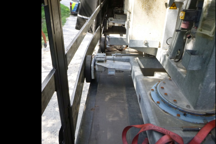 Eschwege: Nicht gesicherte Ladung