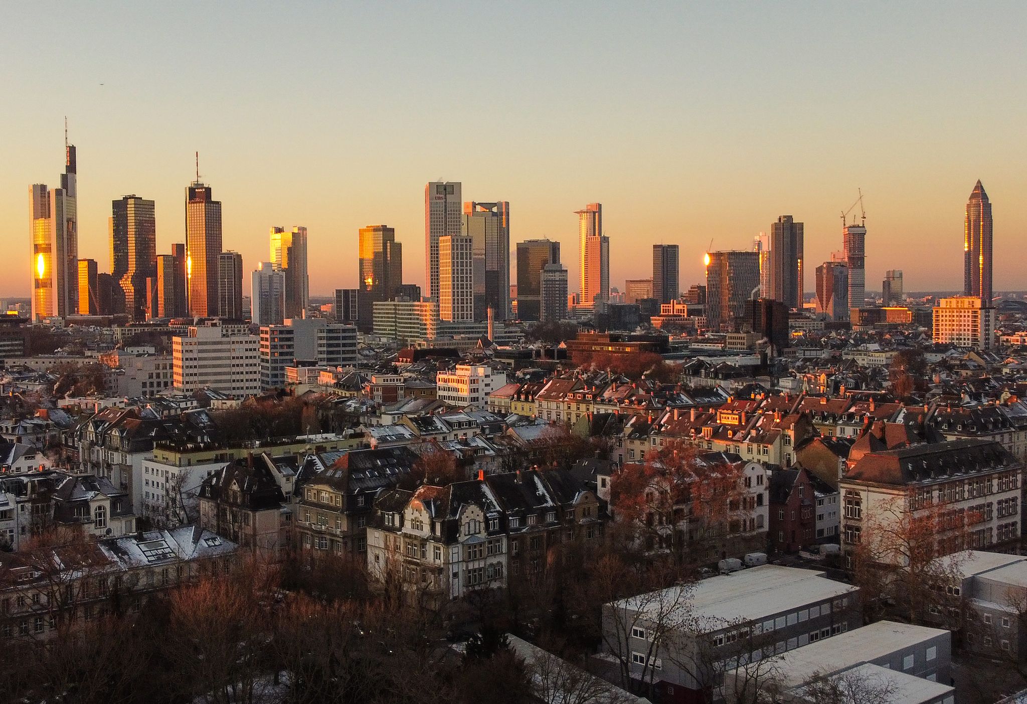 Immobilienpreise in Frankfurt und München deutlich gesunken