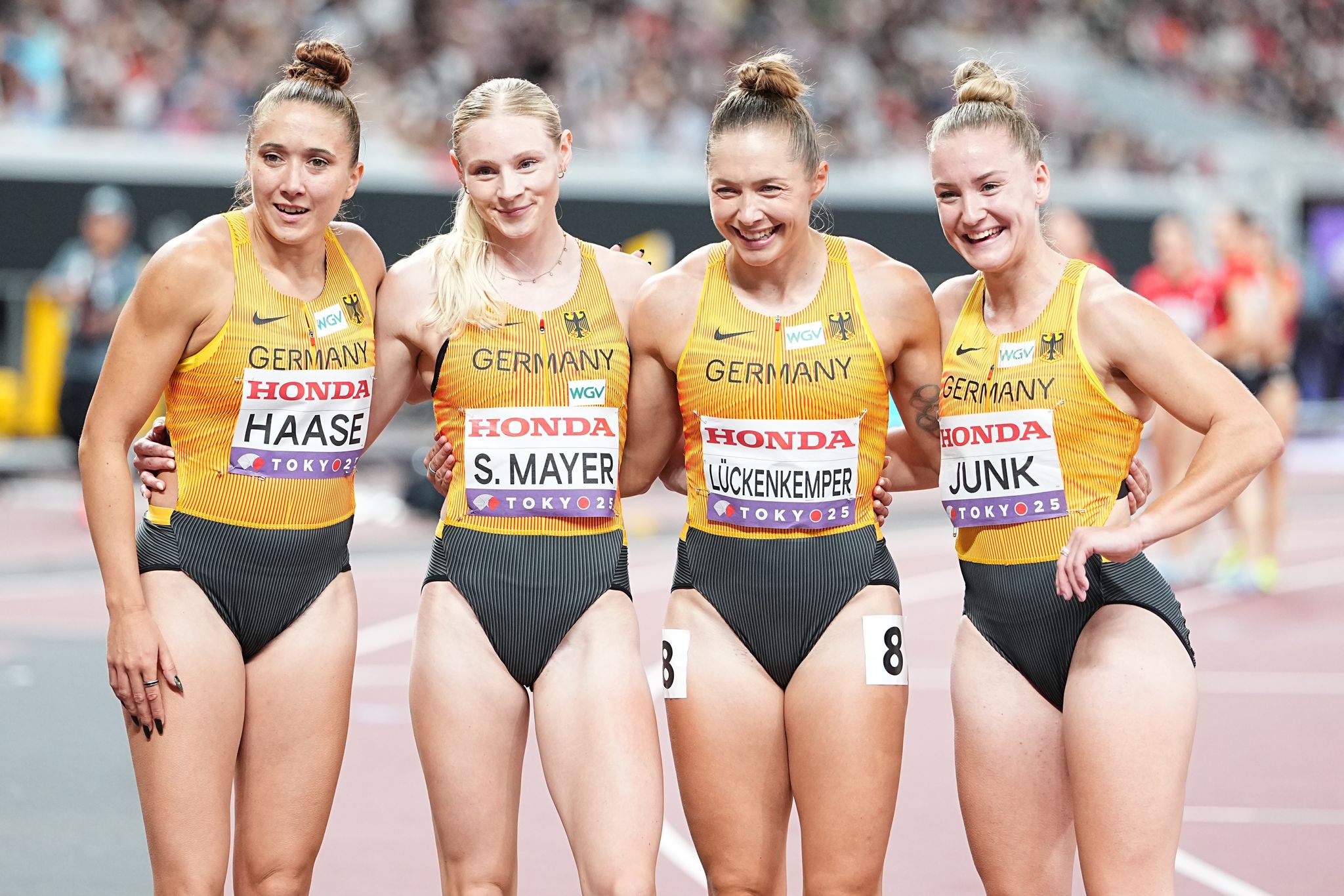 Deutsche Frauen-Staffel gewinnt Bronze bei Leichtathletik-WM in Tokio
