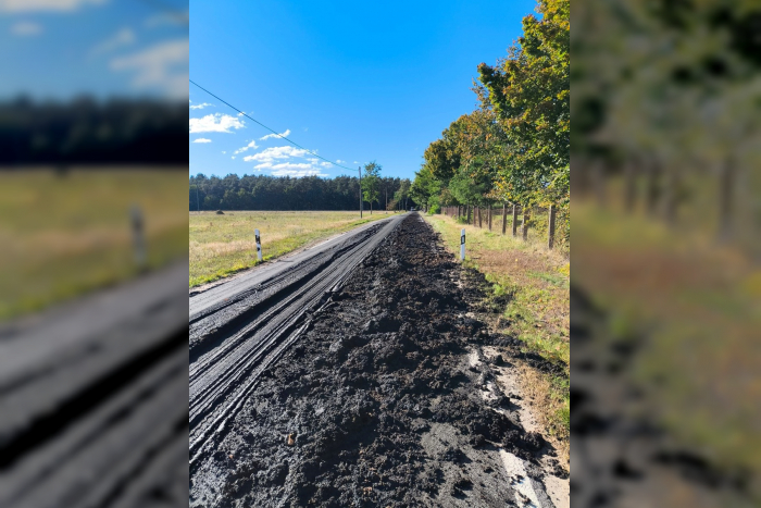 Gresse: Technischer Defekt an LKW führt zu Straßenverschmutzung