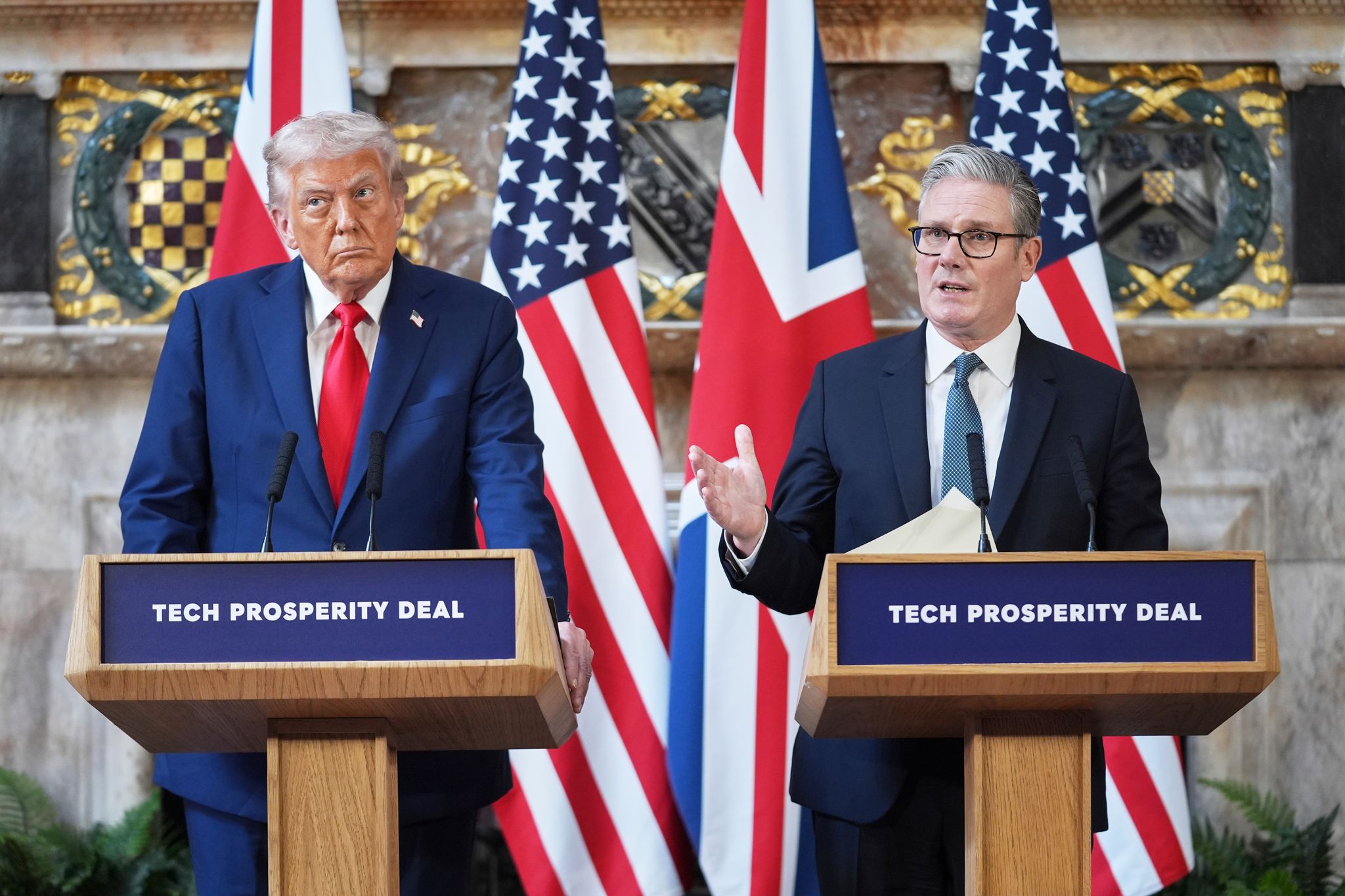 Worte ohne Taten? Trump ließ sich in Großbritannien feiern