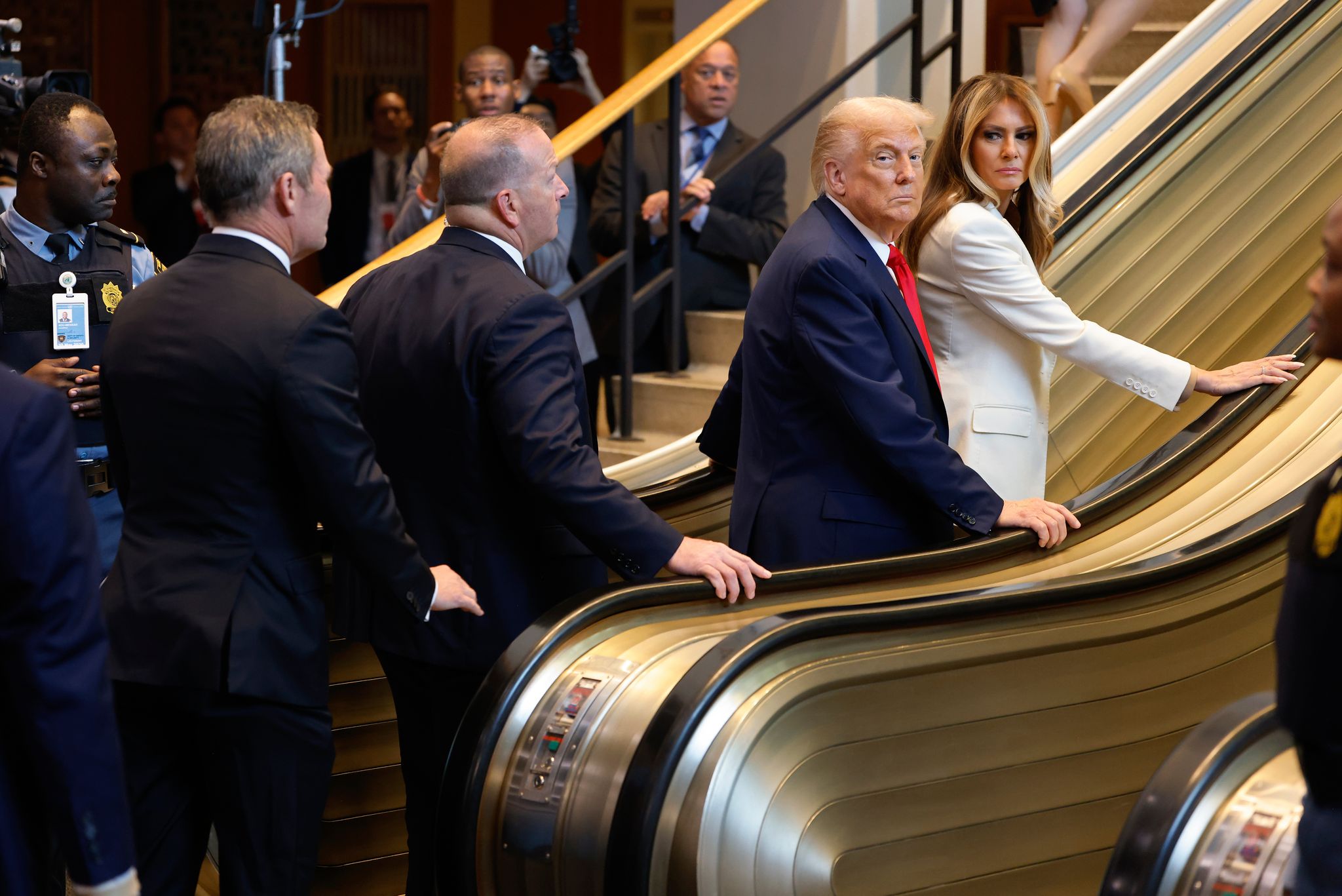 Notstopp einer UN-Rolltreppe: Trump fordert Verhaftung