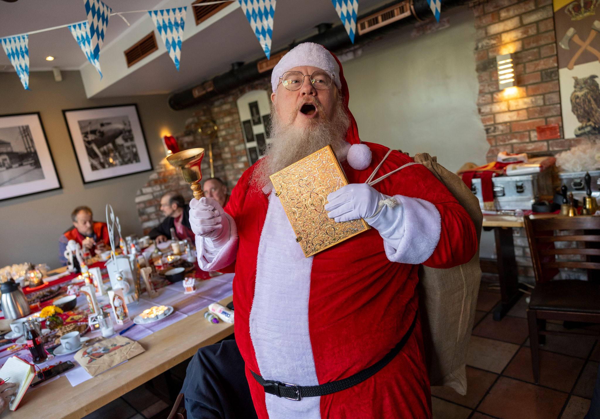 Weihnachtsmann-Schulung für angehende Santa Clauses
