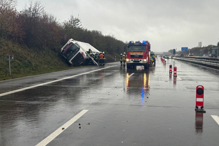 Sittensen/A1: Verkehrsunfall auf der A1