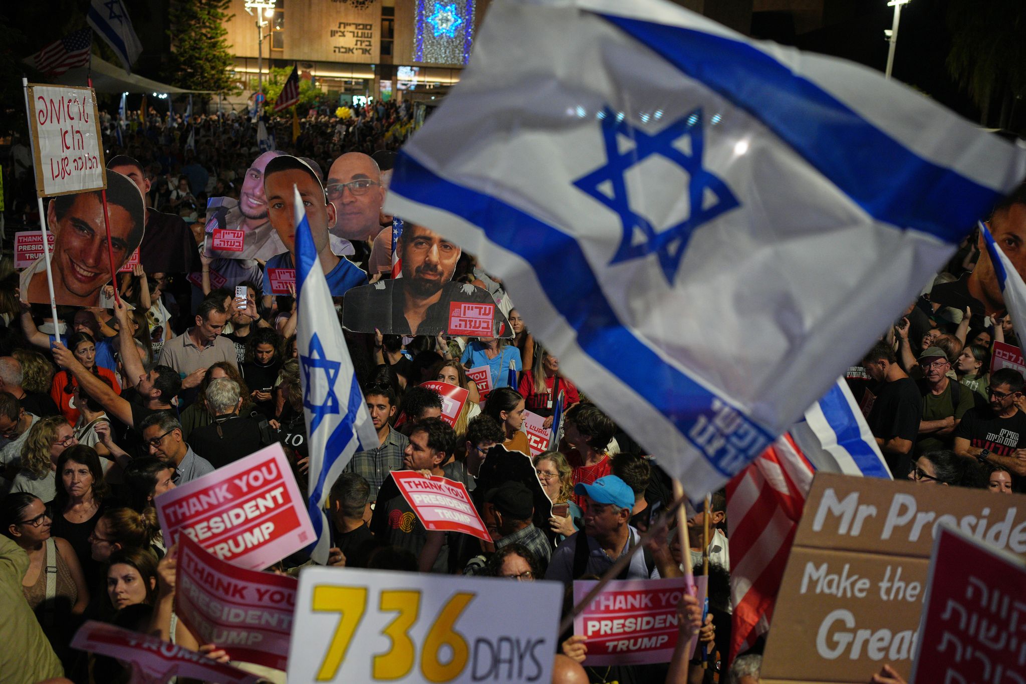 Jubel für Trump, Pfiffe für Netanjahu in Tel Aviv