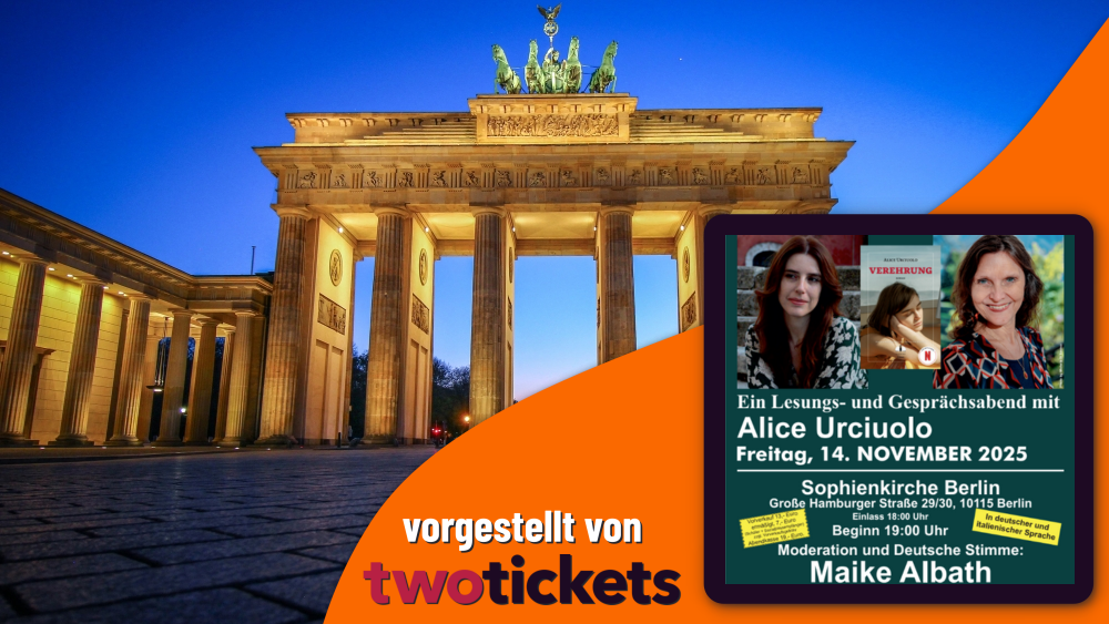 Lesungen in Berlin am 14.11.25: Ein Lesungs- und Gesprächsabend mit Alice Urciuolo