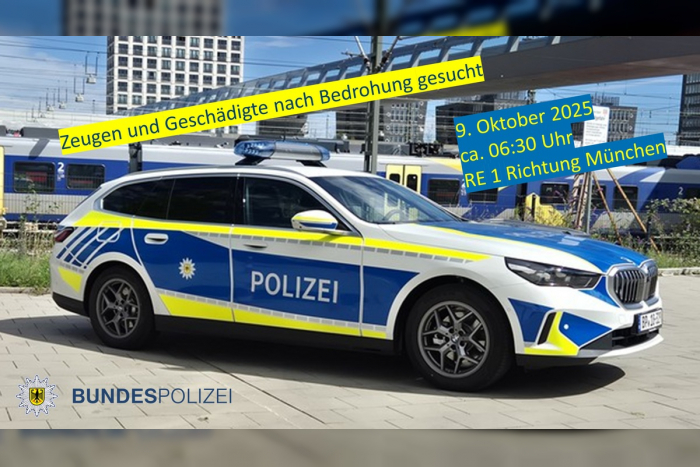 Petershausen: Bedrohung im Regionalexpress