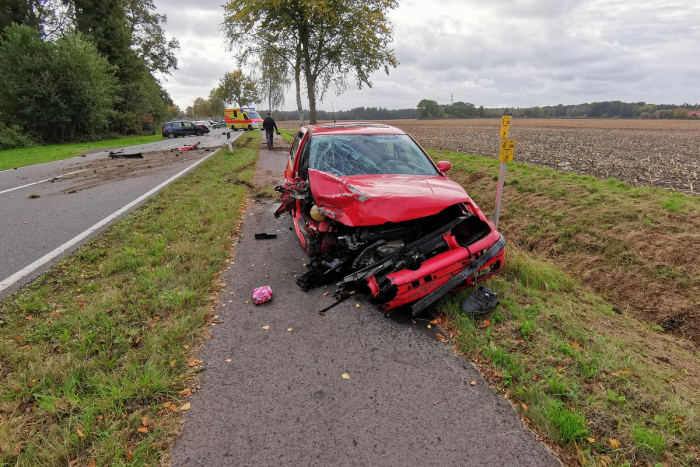 Verkehrsunfall mit vier Verletzten in Großenkneten