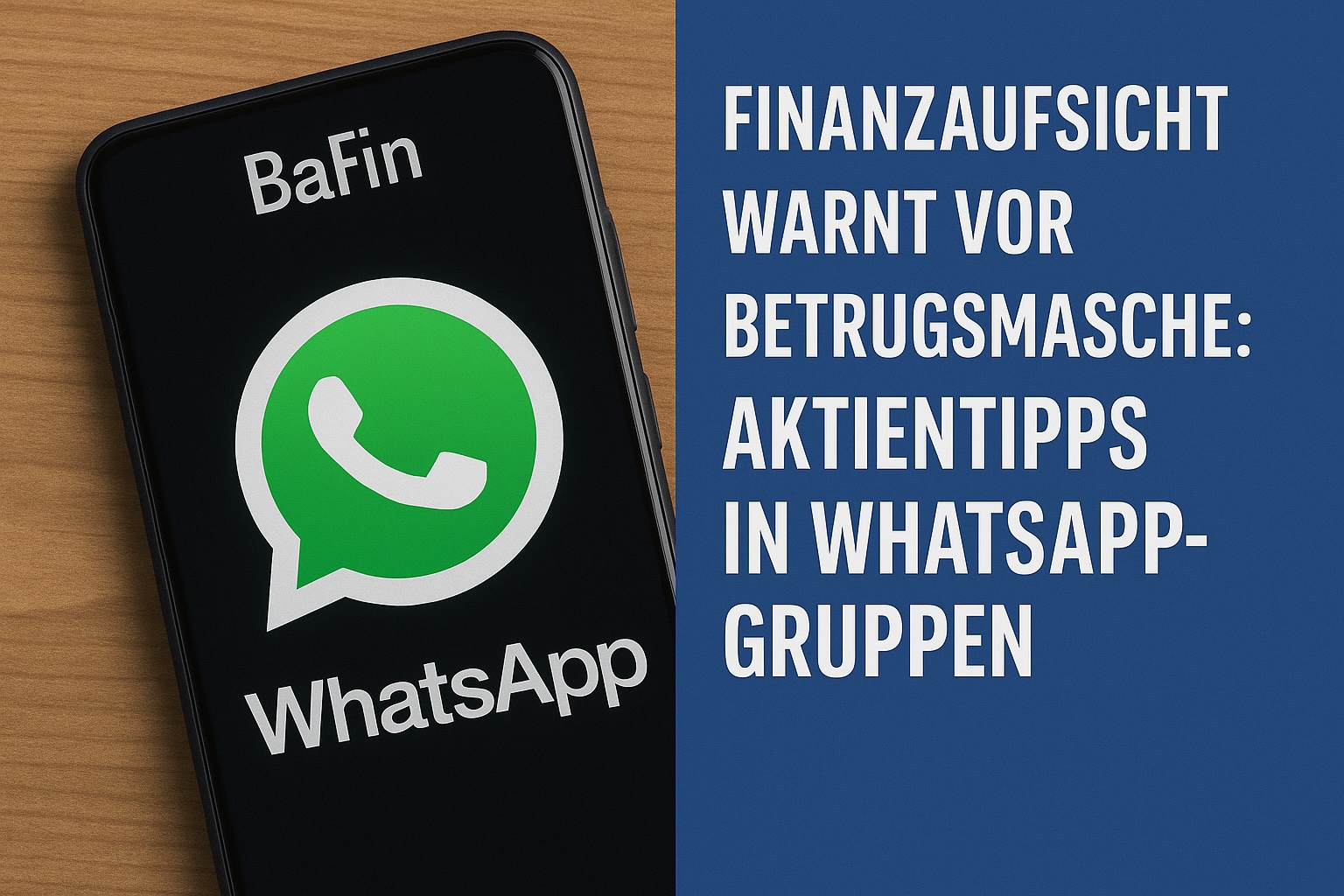 Finanzaufsicht warnt vor Betrugsmasche: Aktientipps in WhatsApp-Gruppen