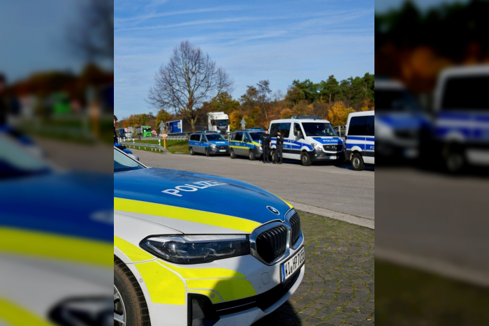 Frankfurt am Main: Verkehrskontrolle auf A67 in Lampertheim