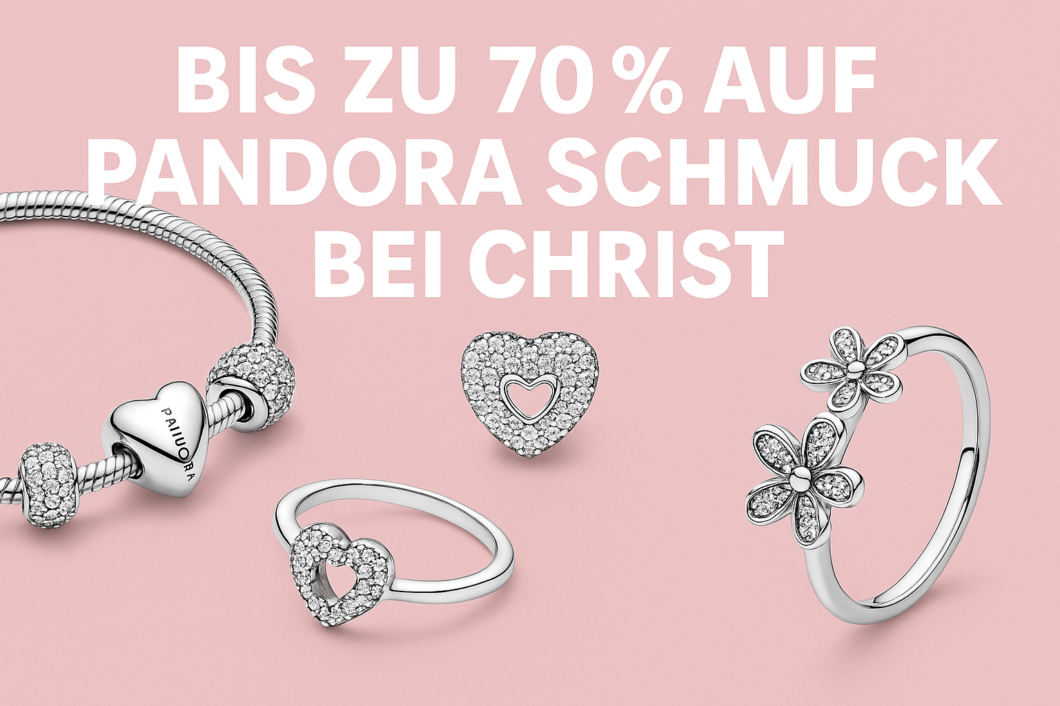 Bis zu 70 % auf Pandora Schmuck bei Christ – jetzt beim Deal des Tages zuschlagen!