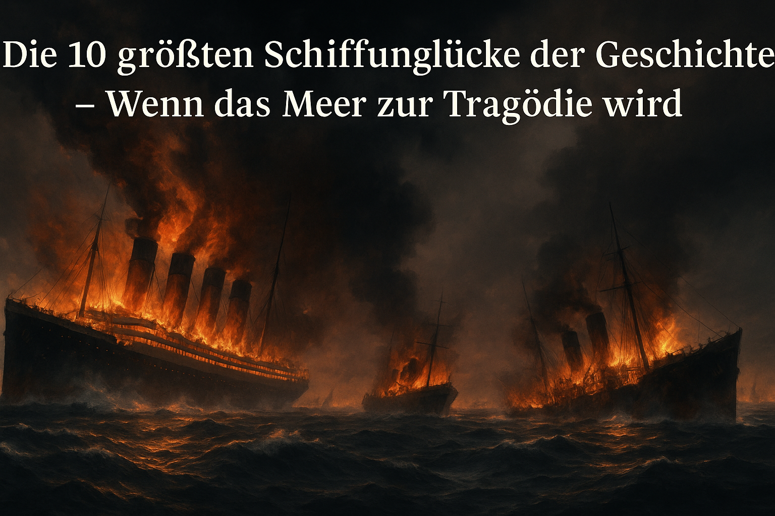 Die 10 größten Schiffsunglücke der Geschichte – Wenn das Meer zur Tragödie wird