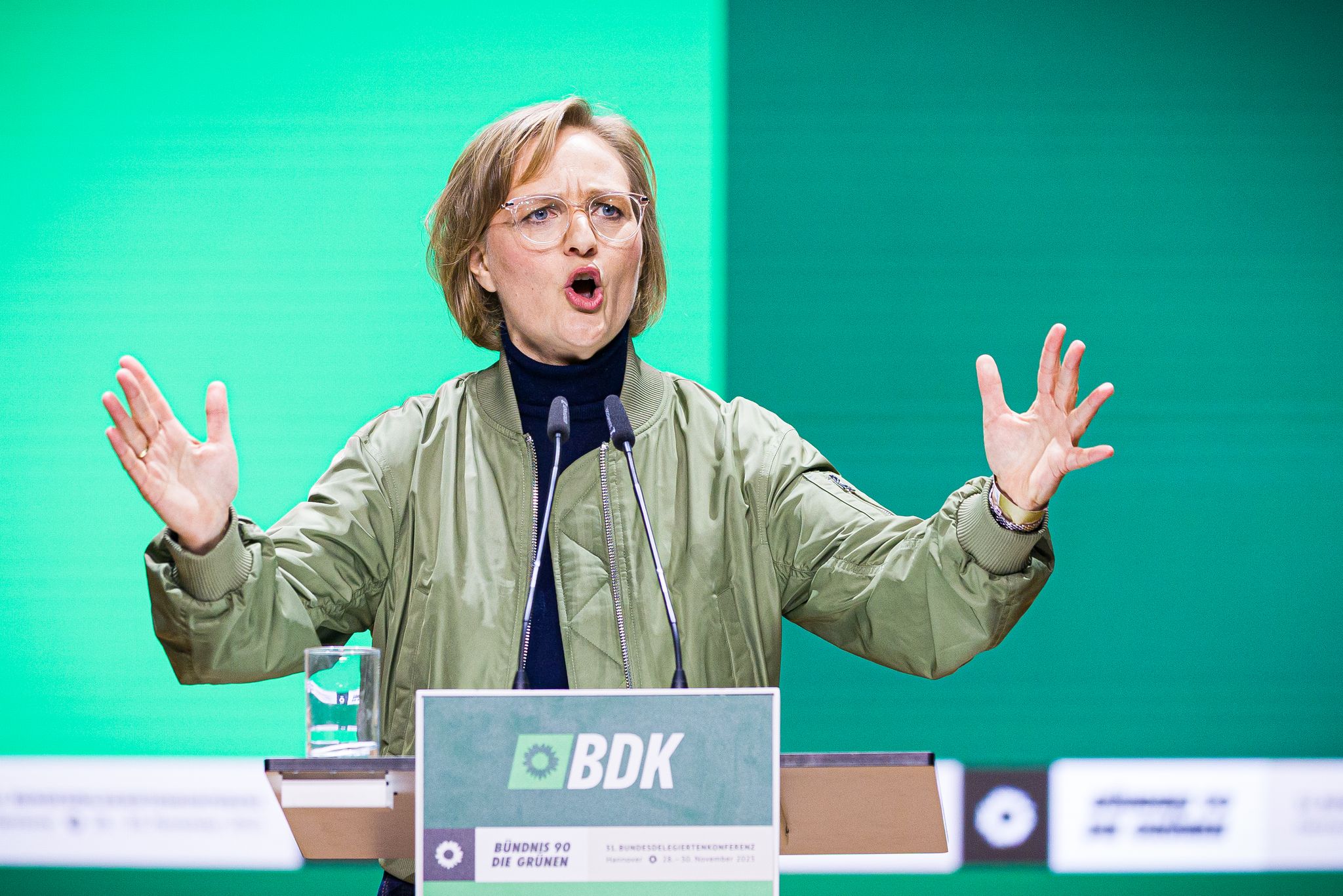 Grünen-Chefin Franziska Brantner ruft zum Kampf gegen die Bundesregierung auf