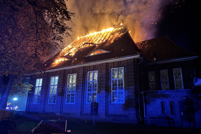Brand in Pauluskirche Brunsbüttel