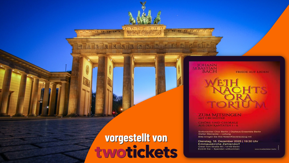 Klassische Konzerte in Berlin am 16.12.25: Bach – Weihnachtsoratorium zum Mitsingen
