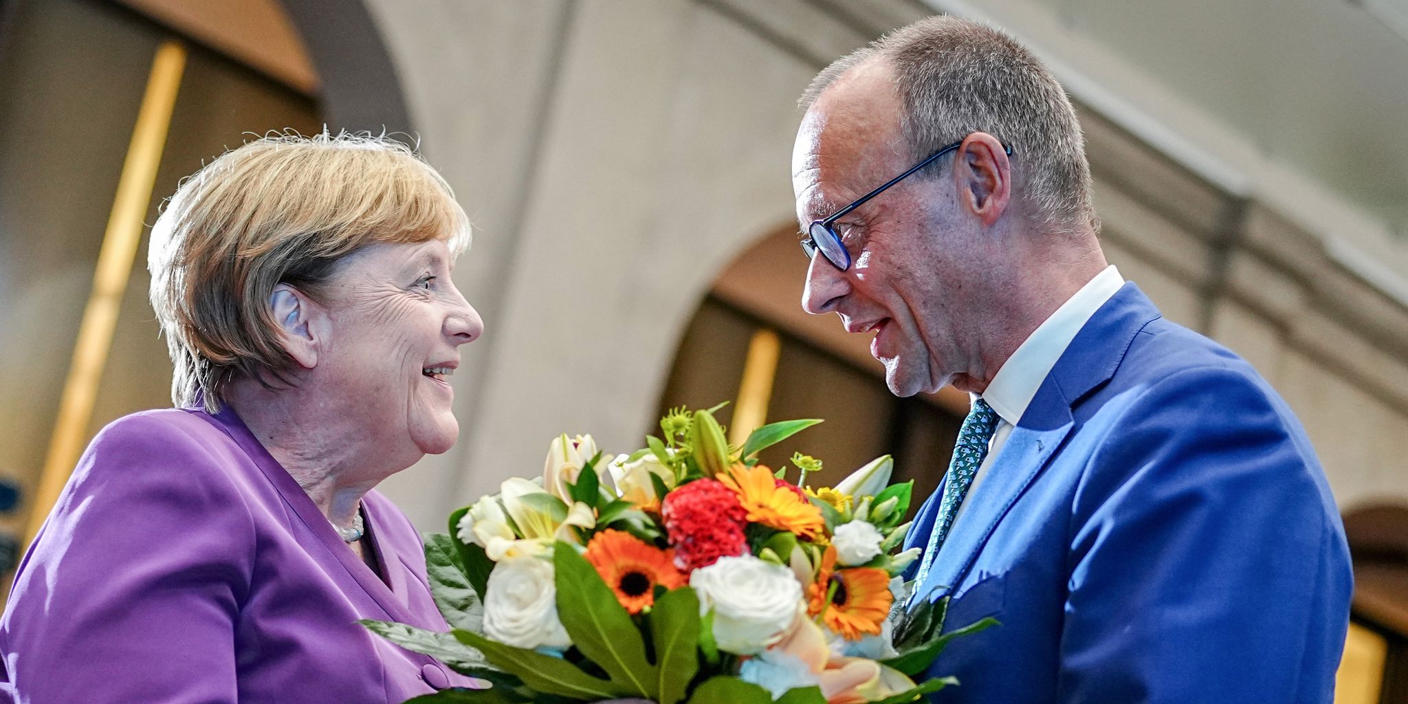 Angela Merkel gratuliert Friedrich Merz zum 70. Geburtstag