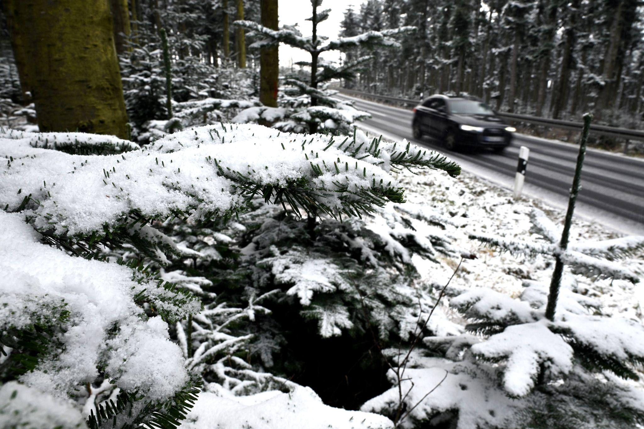 Schnee zum Wochenstart in Deutschland