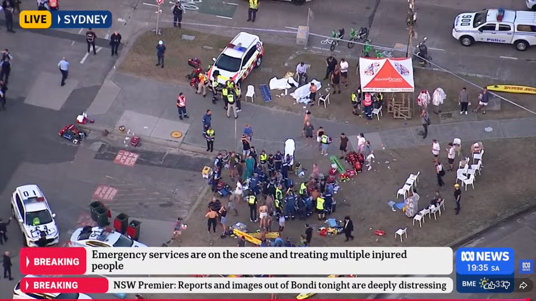 Tödlicher Angriff in Sydney: Zehn Tote und elf Verletzte