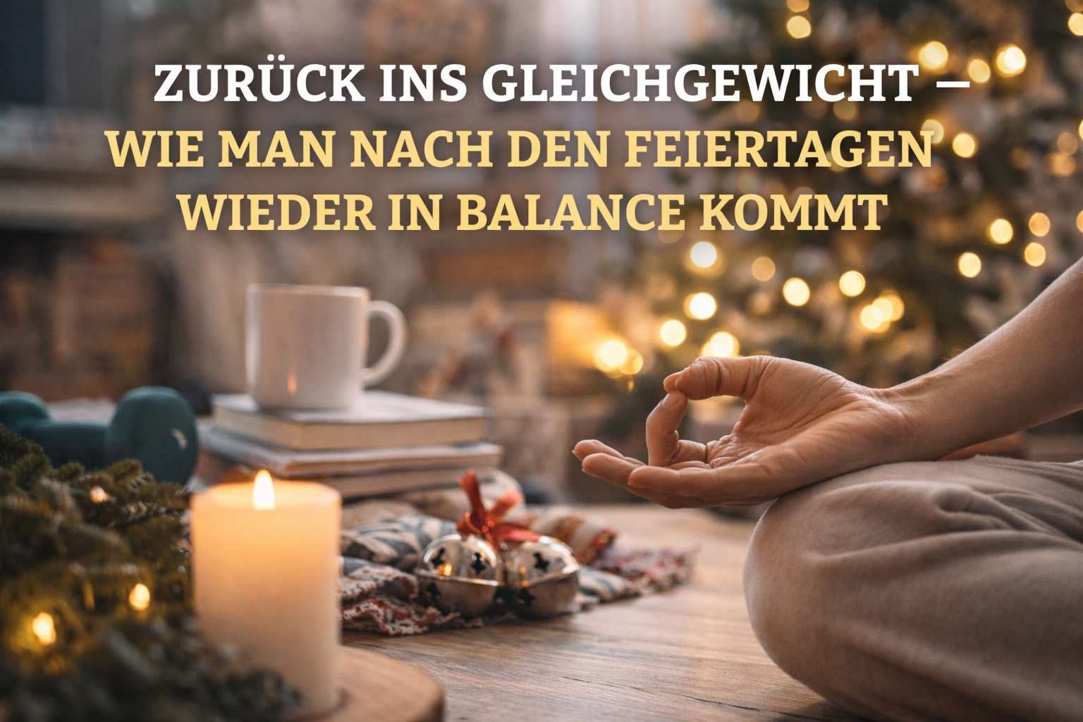 Zurück ins Gleichgewicht – Wie man nach den Feiertagen wieder in Balance kommt