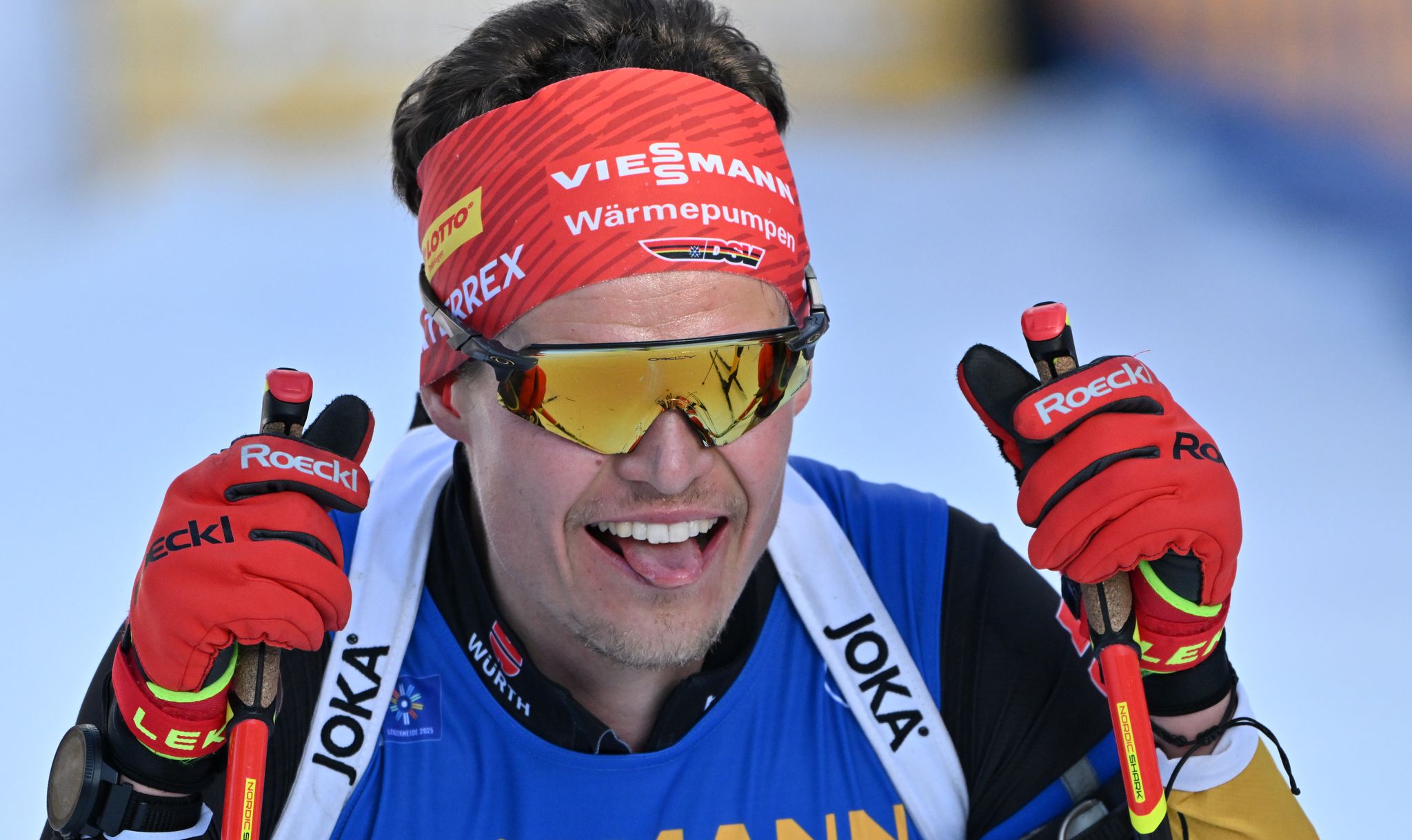 Philipp Horn strahlt nach erstem Podestplatz im Biathlon-Weltcup
