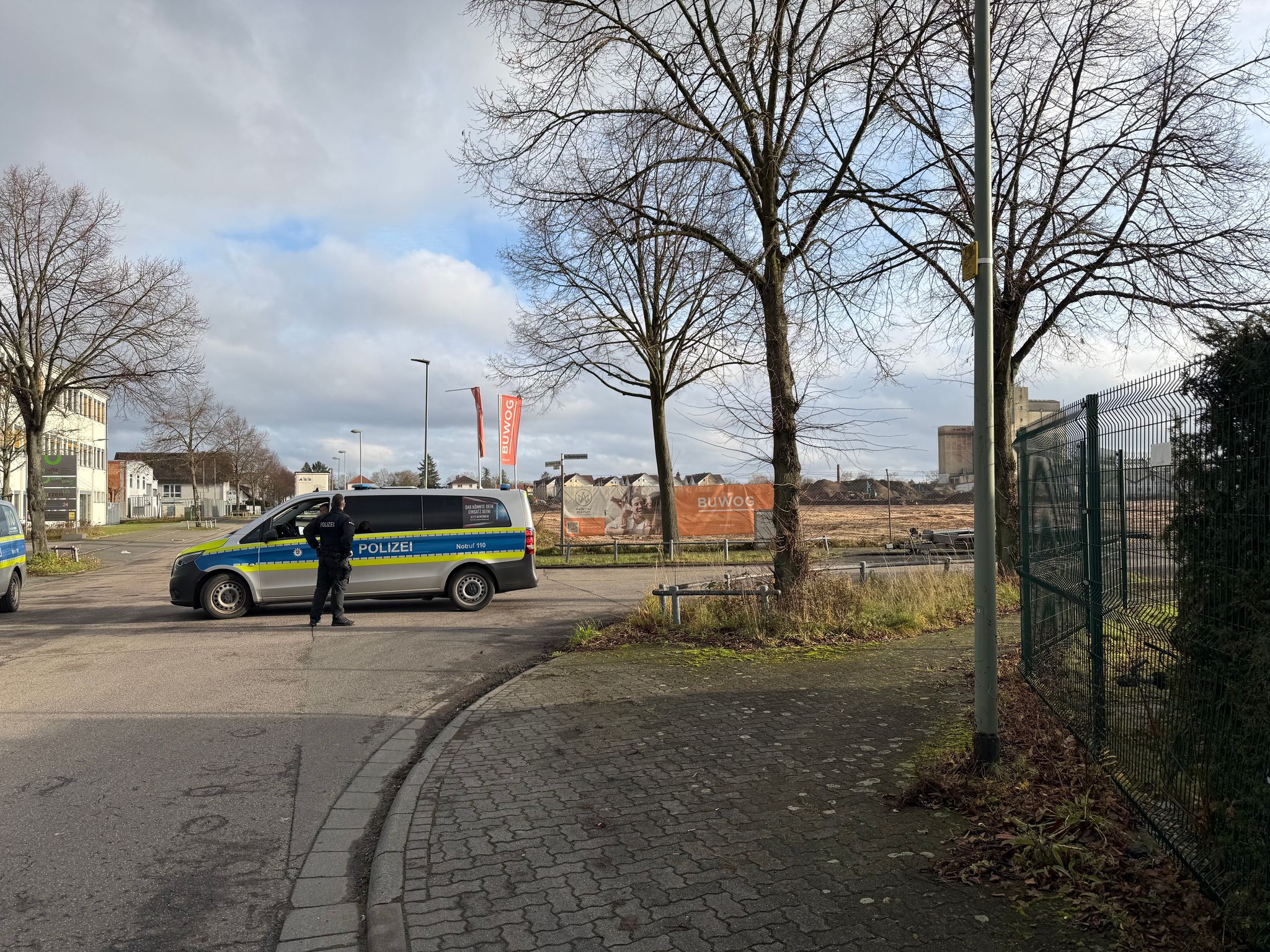 Häuserschäden nach Bombensprengung in Hanau