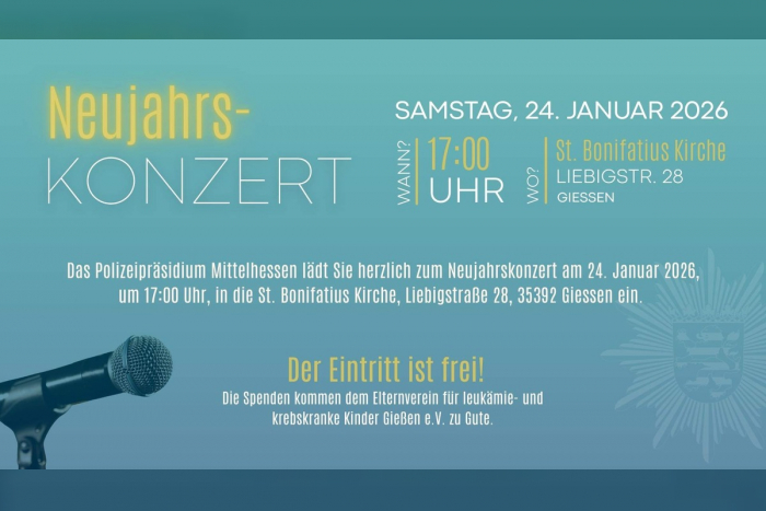 Neujahrskonzert 2026: Polizeipräsidium lädt ein