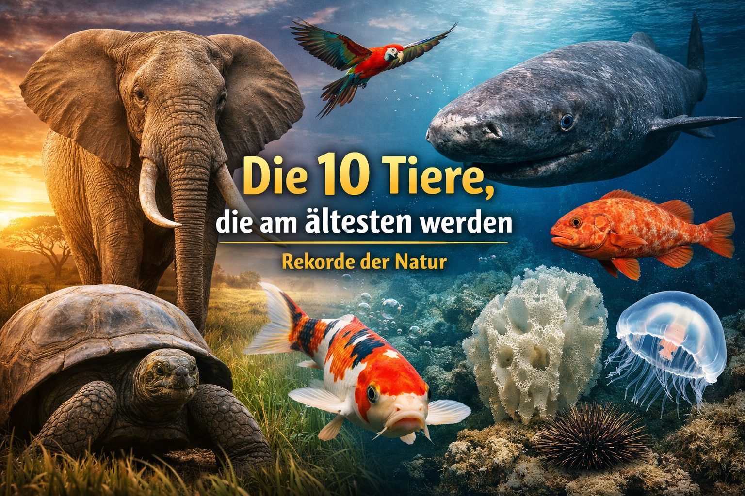 Die 10 Tiere, die am ältesten werden – Rekorde der Natur